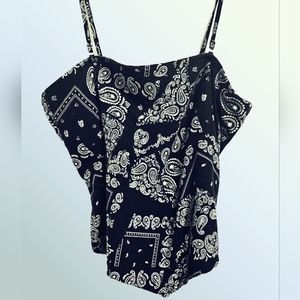 Women's Junior Bandana Print Tank Top